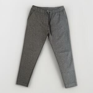 Lululemon Jet Crop Slim Trousers Women's Sz 6 Herringbone Black Gray Casual